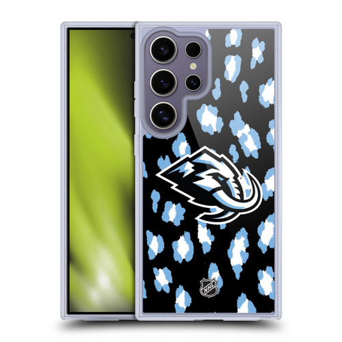 NHL Utah Mammoth Leopard Pattern Soft Gel Case for Samsung Galaxy S25 Ultra
