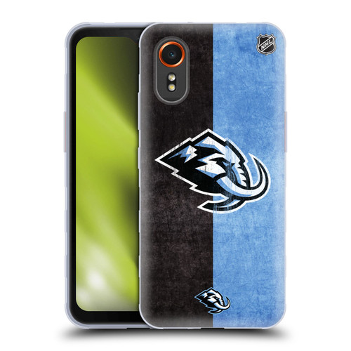 NHL Utah Mammoth Half Distressed Soft Gel Case for Samsung Galaxy Xcover7 5G