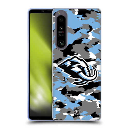 NHL Utah Mammoth Camouflage Soft Gel Case for Sony Xperia 1 IV