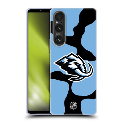 NHL Utah Mammoth Cow Pattern Soft Gel Case for Sony Xperia 1 V 5G