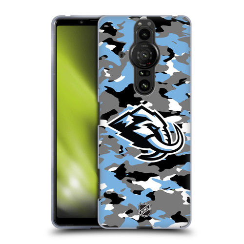 NHL Utah Mammoth Camouflage Soft Gel Case for Sony Xperia Pro-I