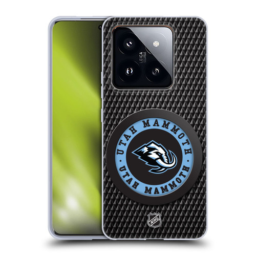 NHL Utah Mammoth Puck Texture Soft Gel Case for Xiaomi 14 Pro