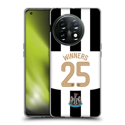 Newcastle United Football Club 2025 Cup Winners Home Kit Soft Gel Case for OnePlus 11 5G