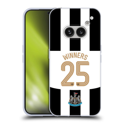 Newcastle United Football Club 2025 Cup Winners Home Kit Soft Gel Case for Nothing Phone (2a)