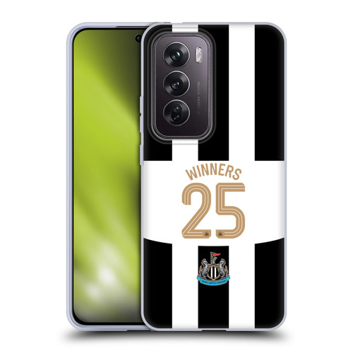 Newcastle United Football Club 2025 Cup Winners Home Kit Soft Gel Case for OPPO Reno12 Pro 5G