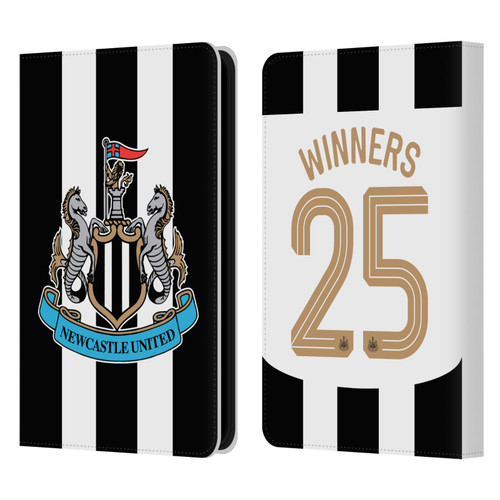 Newcastle United Football Club 2025 Cup Winners Home Kit Leather Book Wallet Case Cover For Amazon Kindle Paperwhite 5 (2021)