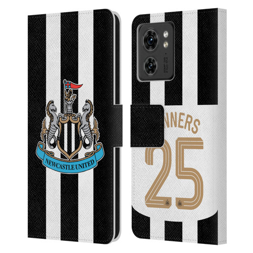 Newcastle United Football Club 2025 Cup Winners Home Kit Leather Book Wallet Case Cover For Motorola Moto Edge 40/Edge (2023)