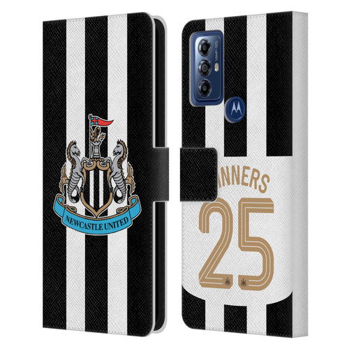 Newcastle United Football Club 2025 Cup Winners Home Kit Leather Book Wallet Case Cover For Motorola Moto G Play (2023)