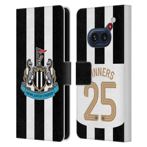 Newcastle United Football Club 2025 Cup Winners Home Kit Leather Book Wallet Case Cover For Nothing Phone (2a)