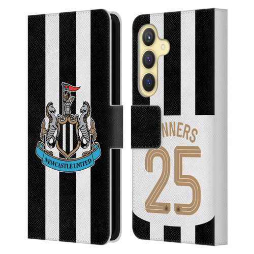 Newcastle United Football Club 2025 Cup Winners Home Kit Leather Book Wallet Case Cover For Samsung Galaxy S24 5G