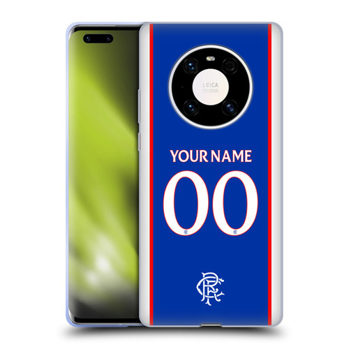 Custom Customised Personalised Rangers FC 2025/26 Kit Home Soft Gel Case for Huawei Mate 40 Pro 5G