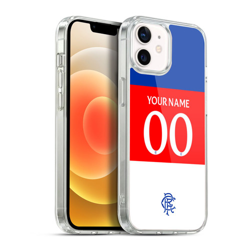 Custom Customised Personalised Rangers FC 2025/26 Kit Away Soft Gel Case for Apple iPhone 12 / iPhone 12 Pro