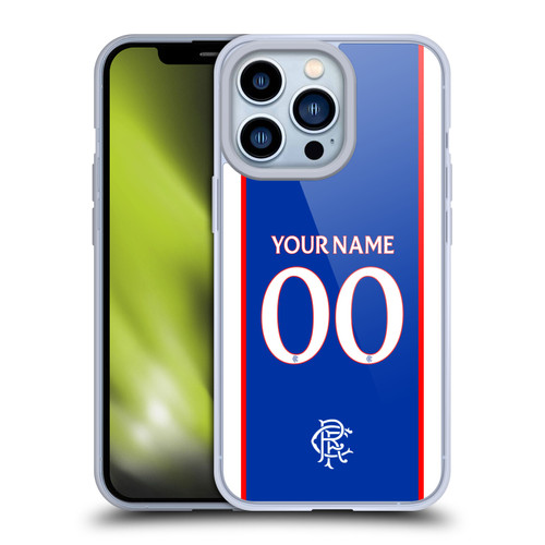 Custom Customised Personalised Rangers FC 2025/26 Kit Home Soft Gel Case for Apple iPhone 13 Pro