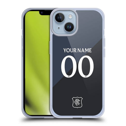 Custom Customised Personalised Rangers FC 2025/26 Kit Third Soft Gel Case for Apple iPhone 14