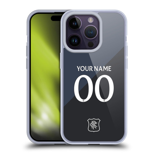 Custom Customised Personalised Rangers FC 2025/26 Kit Third Soft Gel Case for Apple iPhone 14 Pro