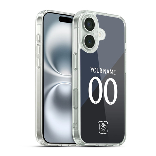 Custom Customised Personalised Rangers FC 2025/26 Kit Third Soft Gel Case for Apple iPhone 16