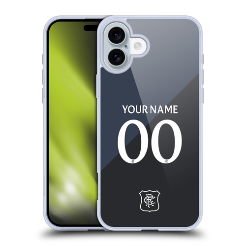 Custom Customised Personalised Rangers FC 2025/26 Kit Third Soft Gel Case for Apple iPhone 16 Plus Custom Customised Personalised Rangers FC 2025/26 Kit Third Soft Gel Case for Apple iPhone 16 Plus