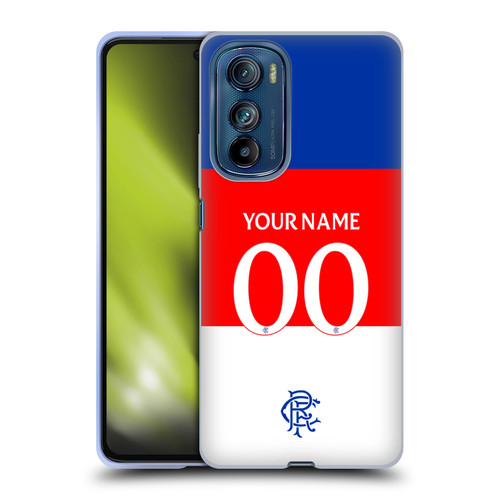 Custom Customised Personalised Rangers FC 2025/26 Kit Away Soft Gel Case for Motorola Edge 30