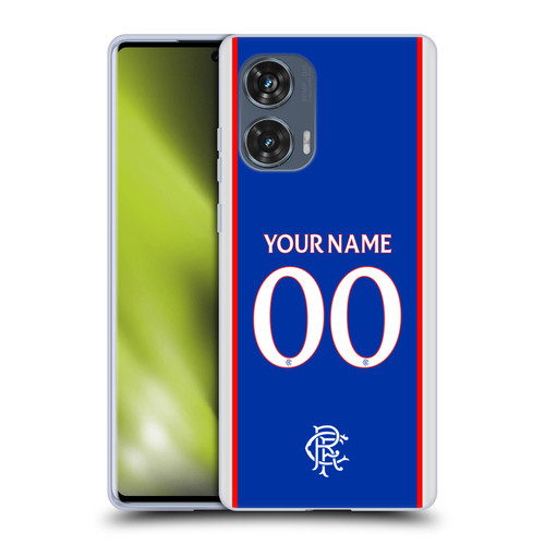 Custom Customised Personalised Rangers FC 2025/26 Kit Home Soft Gel Case for Motorola Edge 50 Fusion