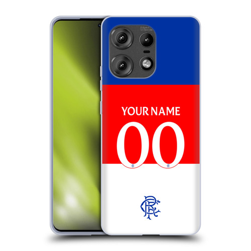 Custom Customised Personalised Rangers FC 2025/26 Kit Away Soft Gel Case for Motorola Edge 50 Pro