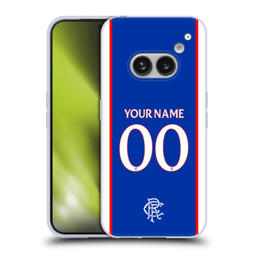 Custom Customised Personalised Rangers FC 2025/26 Kit Home Soft Gel Case for Nothing Phone (2a)