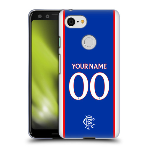 Custom Customised Personalised Rangers FC 2025/26 Kit Home Soft Gel Case for Google Pixel 3