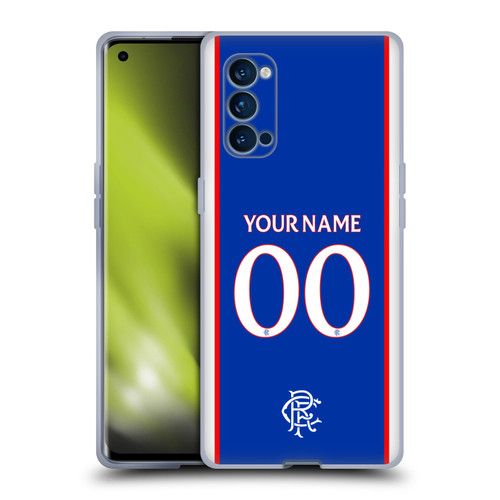 Custom Customised Personalised Rangers FC 2025/26 Kit Home Soft Gel Case for OPPO Reno 4 Pro 5G Custom Customised Personalised Rangers FC 2025/26 Kit Home Soft Gel Case for OPPO Reno 4 Pro 5G