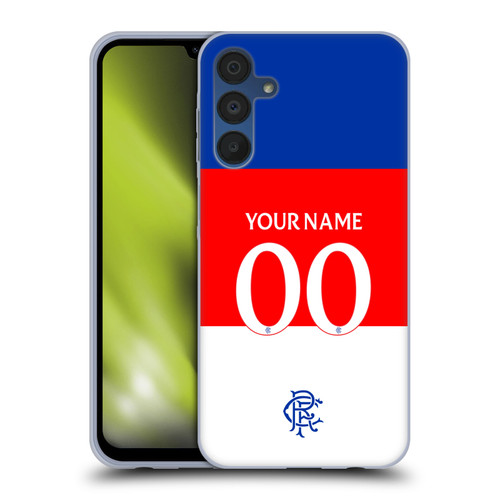 Custom Customised Personalised Rangers FC 2025/26 Kit Away Soft Gel Case for Samsung Galaxy A15