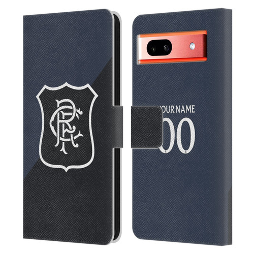 Custom Customised Personalised Rangers FC 2025/26 Kit Third Leather Book Wallet Case Cover For Google Pixel 7a