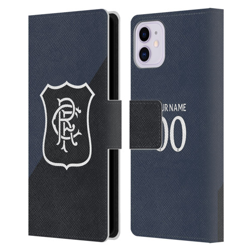 Custom Customised Personalised Rangers FC 2025/26 Kit Third Leather Book Wallet Case Cover For Apple iPhone 11 Custom Customised Personalised Rangers FC 2025/26 Kit Third Leather Book Wallet Case Cover For Apple iPhone 11