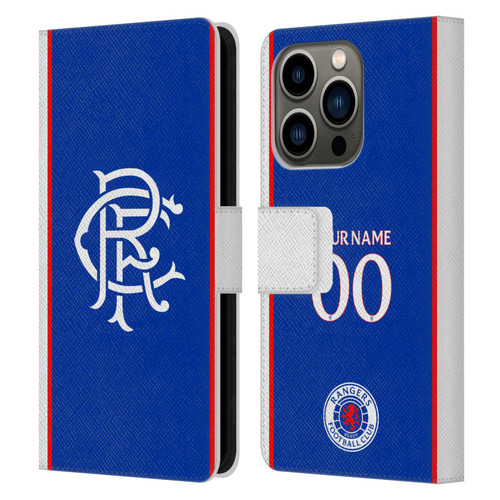 Custom Customised Personalised Rangers FC 2025/26 Kit Home Leather Book Wallet Case Cover For Apple iPhone 14 Pro Custom Customised Personalised Rangers FC 2025/26 Kit Home Leather Book Wallet Case Cover For Apple iPhone 14 Pro