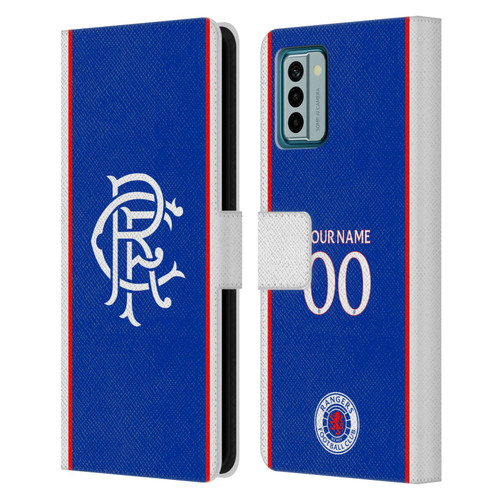 Custom Customised Personalised Rangers FC 2025/26 Kit Home Leather Book Wallet Case Cover For Nokia G42