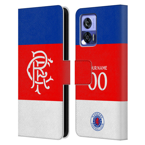 Custom Customised Personalised Rangers FC 2025/26 Kit Away Leather Book Wallet Case Cover For Motorola Edge 30 Neo 5G Custom Customised Personalised Rangers FC 2025/26 Kit Away Leather Book Wallet Case Cover For Motorola Edge 30 Neo 5G
