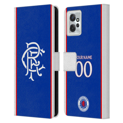 Custom Customised Personalised Rangers FC 2025/26 Kit Home Leather Book Wallet Case Cover For Motorola Moto G Power (2023)