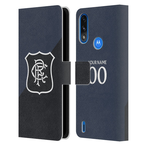 Custom Customised Personalised Rangers FC 2025/26 Kit Third Leather Book Wallet Case Cover For Motorola Moto E7 Power / Moto E7i Power Custom Customised Personalised Rangers FC 2025/26 Kit Third Leather Book Wallet Case Cover For Motorola Moto E7 Power / Moto E7i Power