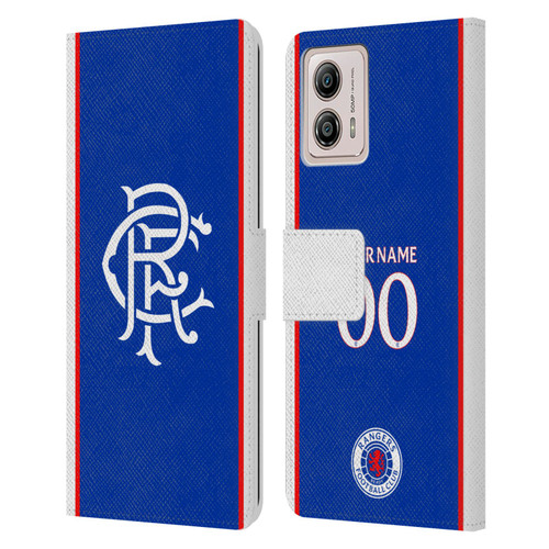 Custom Customised Personalised Rangers FC 2025/26 Kit Home Leather Book Wallet Case Cover For Motorola Moto G53 5G Custom Customised Personalised Rangers FC 2025/26 Kit Home Leather Book Wallet Case Cover For Motorola Moto G53 5G