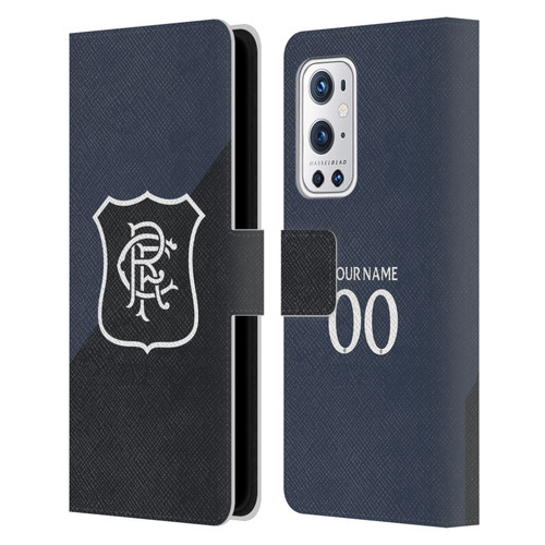 Custom Customised Personalised Rangers FC 2025/26 Kit Third Leather Book Wallet Case Cover For OnePlus 9 Pro