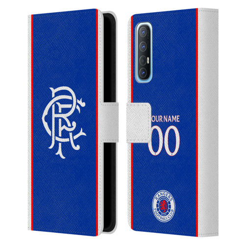 Custom Customised Personalised Rangers FC 2025/26 Kit Home Leather Book Wallet Case Cover For OPPO Find X2 Neo 5G Custom Customised Personalised Rangers FC 2025/26 Kit Home Leather Book Wallet Case Cover For OPPO Find X2 Neo 5G