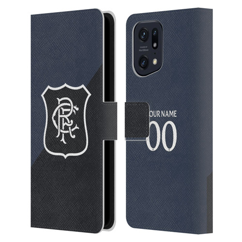 Custom Customised Personalised Rangers FC 2025/26 Kit Third Leather Book Wallet Case Cover For OPPO Find X5 Custom Customised Personalised Rangers FC 2025/26 Kit Third Leather Book Wallet Case Cover For OPPO Find X5