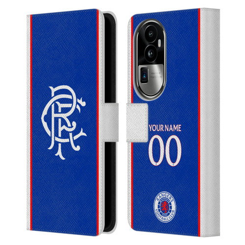 Custom Customised Personalised Rangers FC 2025/26 Kit Home Leather Book Wallet Case Cover For OPPO Reno10 Pro+ Custom Customised Personalised Rangers FC 2025/26 Kit Home Leather Book Wallet Case Cover For OPPO Reno10 Pro+
