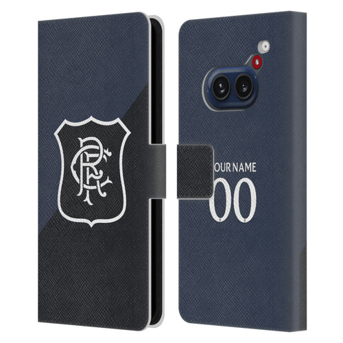 Custom Customised Personalised Rangers FC 2025/26 Kit Third Leather Book Wallet Case Cover For Nothing Phone (2a)