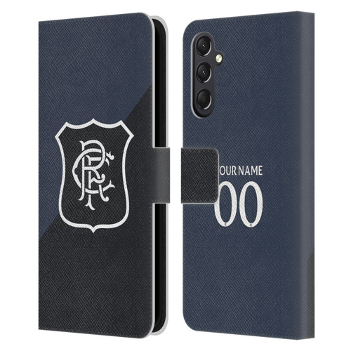 Custom Customised Personalised Rangers FC 2025/26 Kit Third Leather Book Wallet Case Cover For Samsung Galaxy A24 4G / M34 5G
