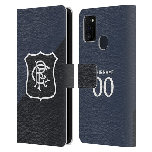Custom Customised Personalised Rangers FC 2025/26 Kit Third Leather Book Wallet Case Cover For Samsung Galaxy M30s (2019)/M21 (2020)