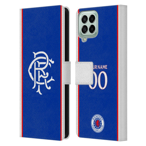 Custom Customised Personalised Rangers FC 2025/26 Kit Home Leather Book Wallet Case Cover For Samsung Galaxy M33 (2022)