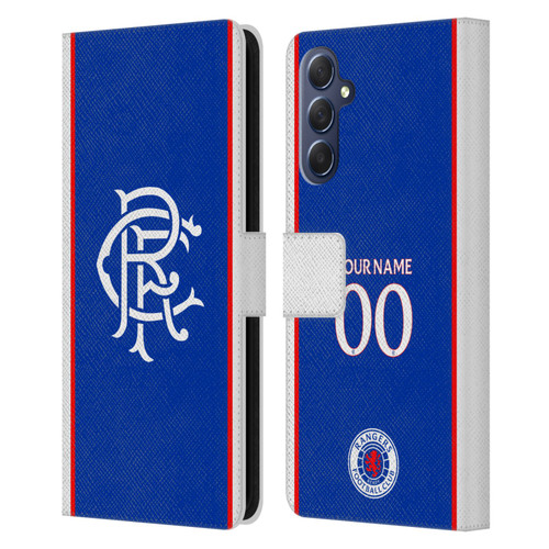 Custom Customised Personalised Rangers FC 2025/26 Kit Home Leather Book Wallet Case Cover For Samsung Galaxy M54 5G Custom Customised Personalised Rangers FC 2025/26 Kit Home Leather Book Wallet Case Cover For Samsung Galaxy M54 5G