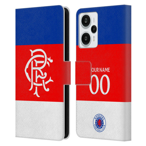 Custom Customised Personalised Rangers FC 2025/26 Kit Away Leather Book Wallet Case Cover For Xiaomi Redmi Note 12T