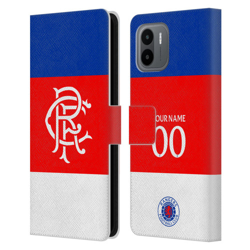 Custom Customised Personalised Rangers FC 2025/26 Kit Away Leather Book Wallet Case Cover For Xiaomi Redmi A2