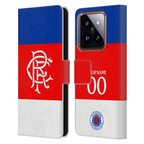 Custom Customised Personalised Rangers FC 2025/26 Kit Away Leather Book Wallet Case Cover For Xiaomi 14