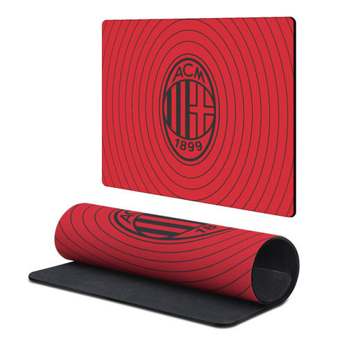 AC Milan Crest Logo Red Gaming Office Desk PC Keyboard Mouse Mat Pad 9.84 x 11.81 x 0.12 inches (250 x 300 mm) - S