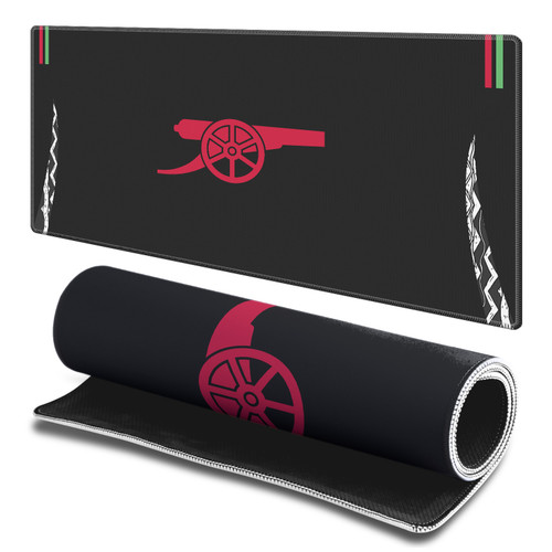 Arsenal FC 2024/25 Crest Kit And Players Away Gaming Office Desk PC Keyboard Mouse Mat Pad - L